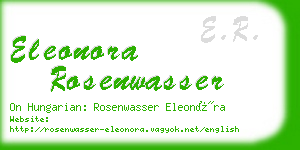 eleonora rosenwasser business card